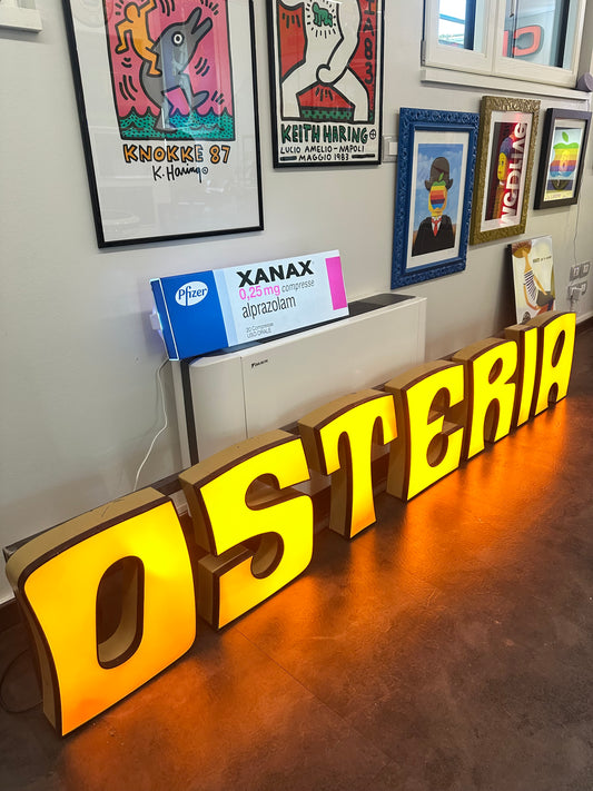 Insegna luminosa originale - Osteria