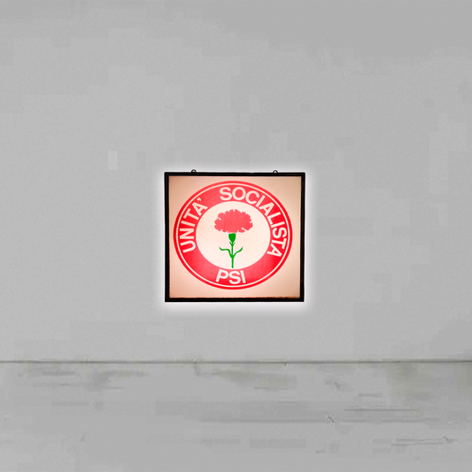 Insegna luminosa Unità Socialista PSI