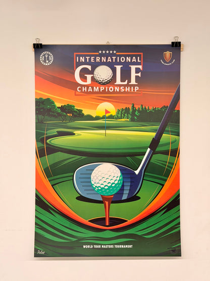 Manifesto decorativo - Golf