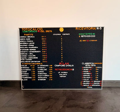 Listino prezzi - Totocalcio