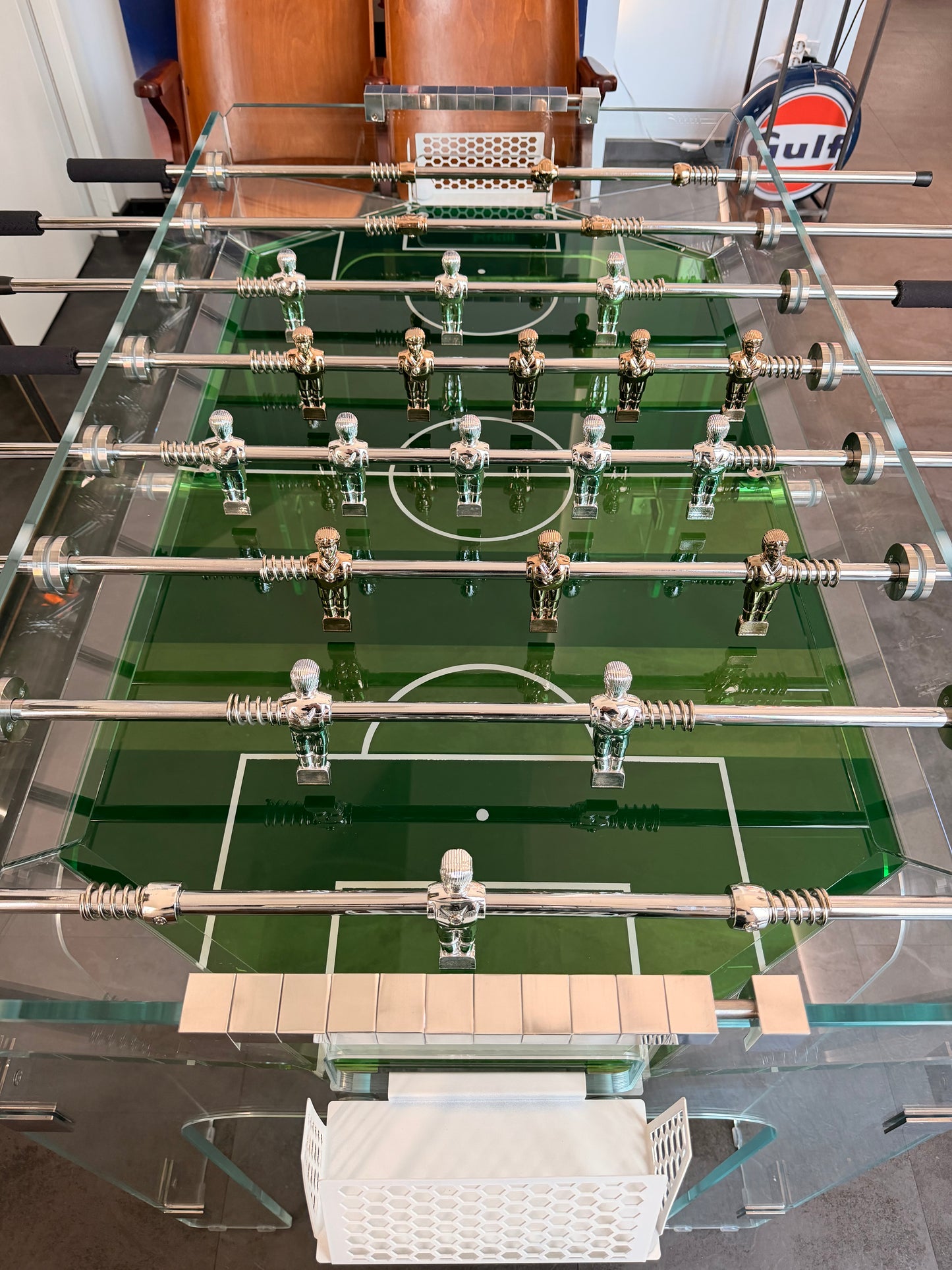 Calcio balilla in vetro