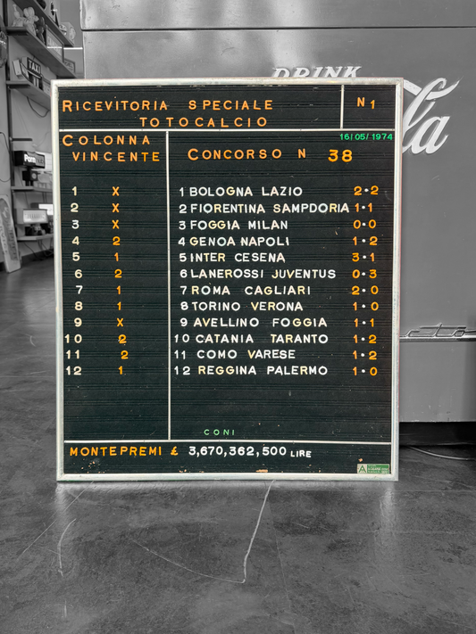 Listino prezzi Ricevitoria Speciale Totocalcio