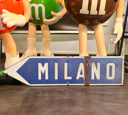 Insegna stradale originale Milano