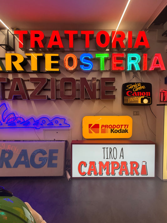 Insegna luminosa Osteria