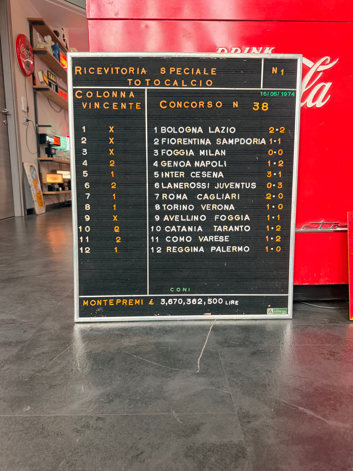 Listino prezzi Ricevitoria Speciale Totocalcio