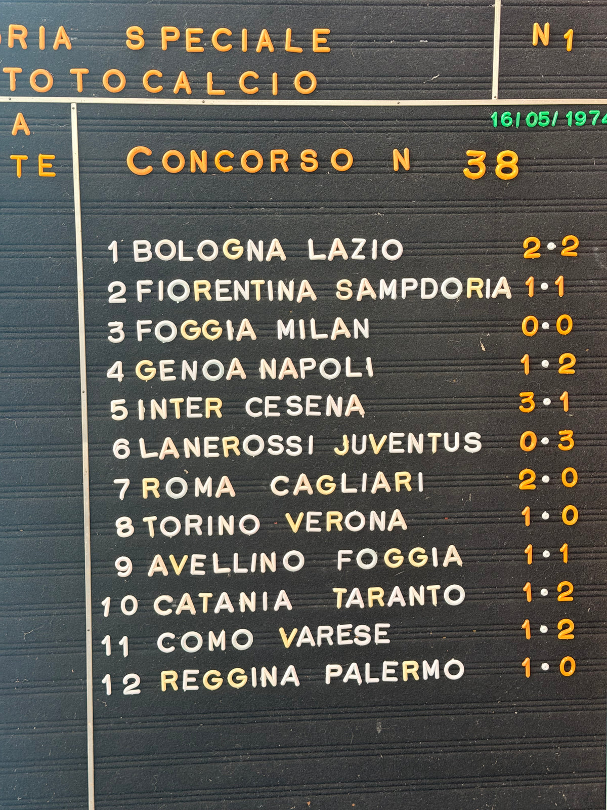 Listino prezzi Ricevitoria Speciale Totocalcio