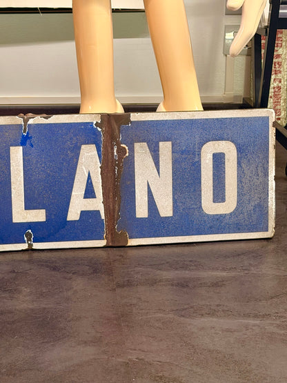 Insegna stradale originale Milano