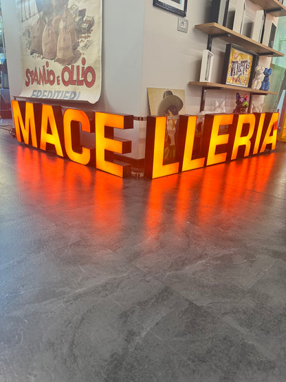 Insegna luminosa originale - Macelleria