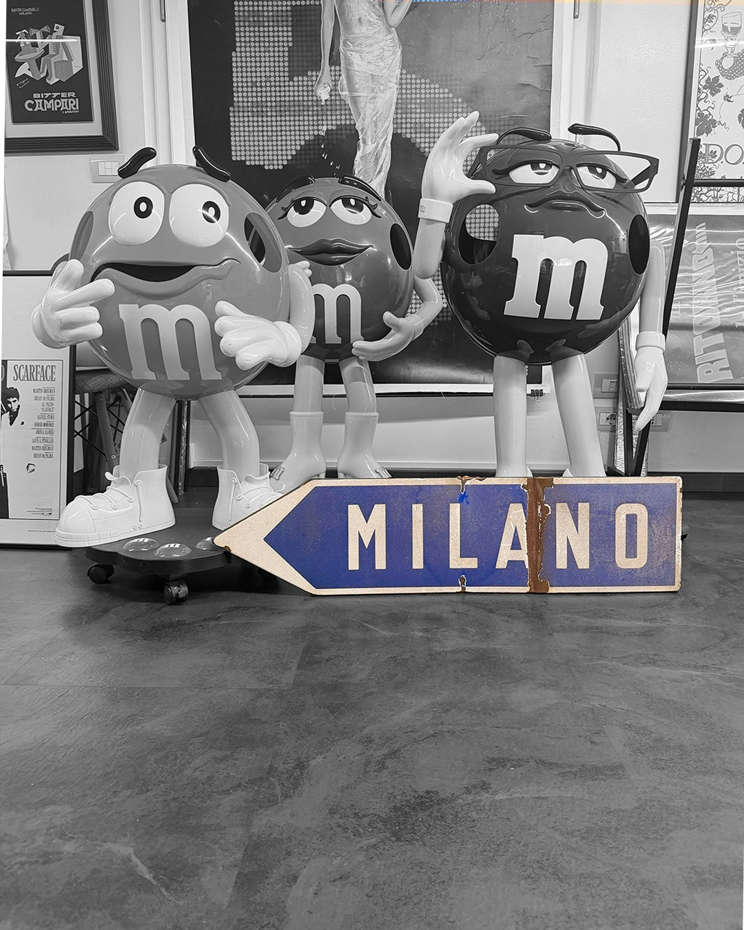 Insegna stradale originale Milano