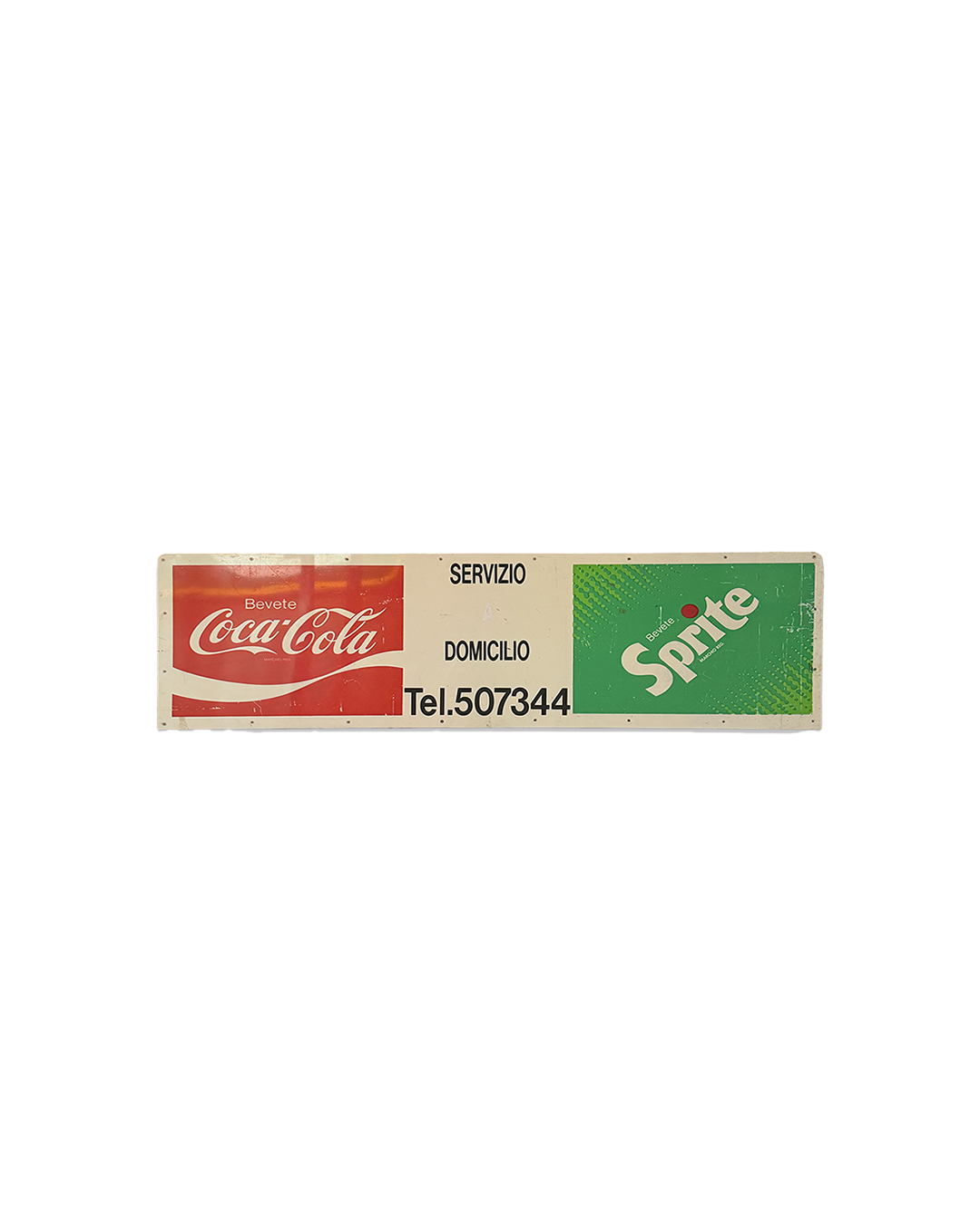 Insegna pubblicitaria da bar Coca Cola Sprite