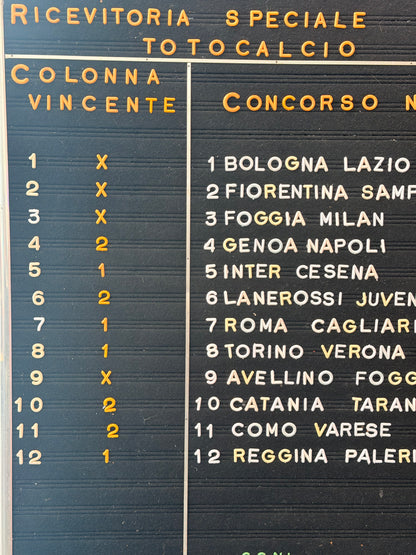 Listino prezzi Ricevitoria Speciale Totocalcio