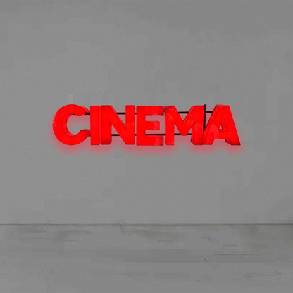 Insegna luminosa cinema