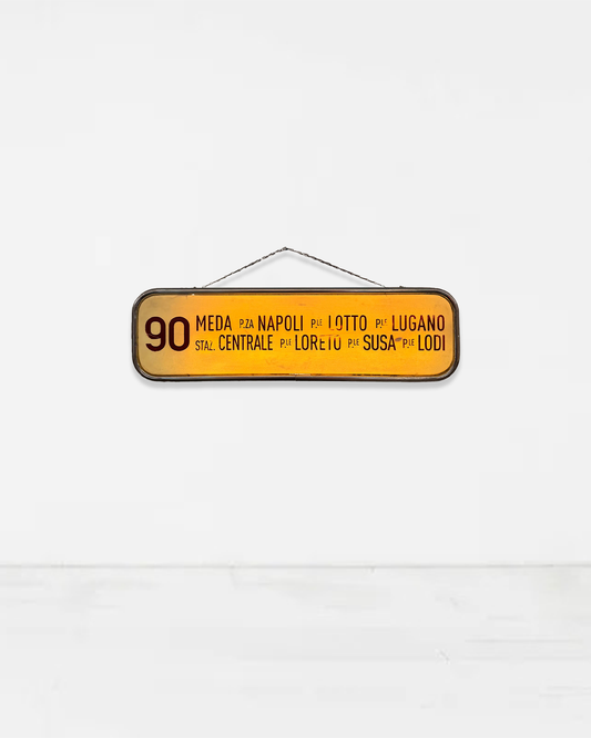 Insegna luminosa originale bus ATM Milano anni 70