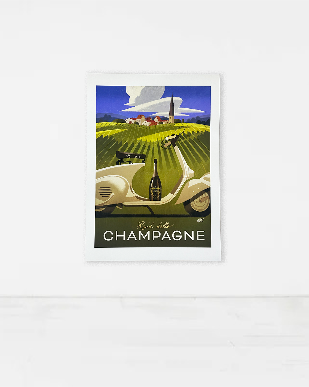 Manifesto Pubblicitario - Raid dello Champagne